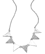 Blu Bijoux Crystal Spike Necklace